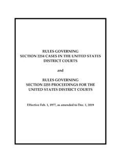 Rules Governing Section 2254 and Section 2255 Proceedings.